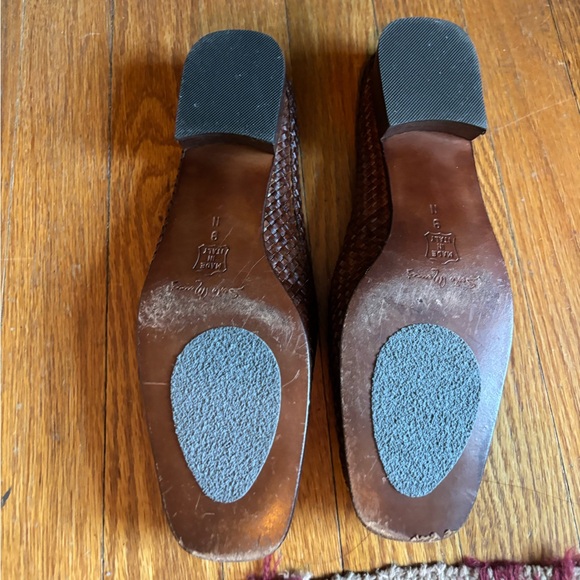 Sesto Meucci woven leather mule loafers 9N - Picture 2 of 4